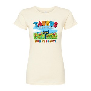Women's - Pete the Cat - Taurus Fitted Graphic T-Shirt - 1 of 3