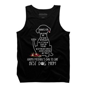 Men's Design By Humans Happy Mothers Day Best Dog Mom Thanks By MiuMiuShop Tank Top - 1 of 2