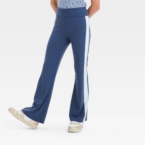 Girls' Sporty Fold Over Flare Pants - art class™ - 1 of 3