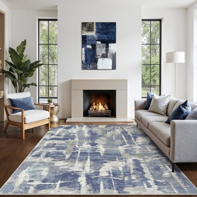 Abynow Medallion Distressed Persian Indoor Area Rug