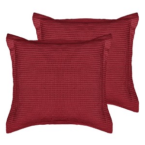 Cloud Waffle Euro Sham set of 2 - Levtex Home - 1 of 4