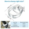 Unique Bargains Aluminum Alloy Quick-Release Mountain Road Bike Seat Post Clamp - 2 of 4