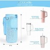 BABYYER Water Bottle Carrier Bag with Phone Pocket for 40/30 oz Tumbler with Card Holder (Blue) - 3 of 4