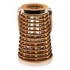Northlight Tapered Rattan Glass Candle Lantern with Jute Handle - 10" - 4 of 4