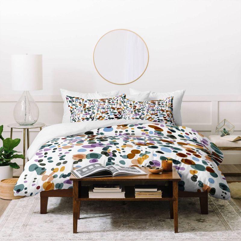 Deny Designs Marta Barragan Camarasa Waves Comforter Bedding Set Green, 5 of 6