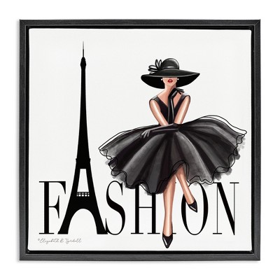 Stupell Industries Parisian Fashion Illustration, 18" x 18"