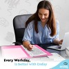 3 Ring Binder Clear View Cover with 2 Inside Pockets, Colored School Supplies Office and Home Binders – by Enday - 2 of 4
