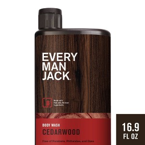 Every Man Jack Cedarwood Hydrating Men's Body Wash - 16.9 fl oz - 1 of 4