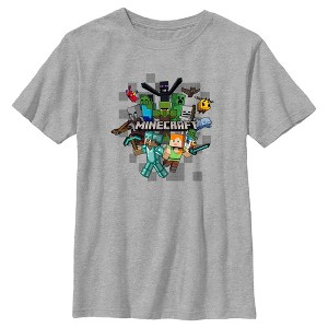 Boy's Minecraft Character Collage T-Shirt - 1 of 4