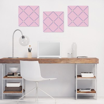 Lavender and Pink Butterfly Fabric Memo Board