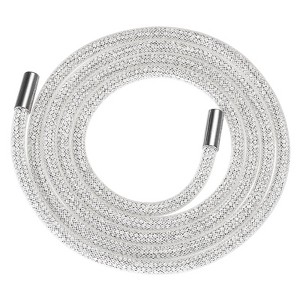 Unique Bargains Round Bling Rhinestone Tube Rope for Sneakers Sweaters - 1 of 4