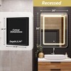 Lighted Medicine Cabinet with Mirror Wall Mounted Bathroom Mirror with Storage - 4 of 4