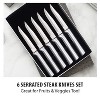 Rada Kitchen Knives Boxed Set, 6 Piece Serrated Blade Steak Knife Stainless Steel Cutlery Gift Set, Cut Any Cooked Meat - 3 of 4