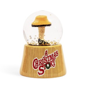 Silver Buffalo A Christmas Story Leg Lamp Mini Light-Up Snow Globe | 3 Inches Tall - 1 of 4