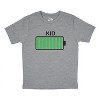 Youth Kid Battery Fully Charged Funny Crazy Kids Parenting T shirt - Crazy Dog Youth T Shirt - 2 of 4