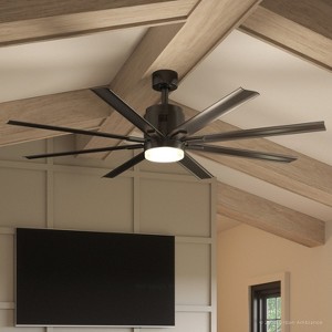 Urban Ambiance Luxury Urban Loft Indoor / Outdoor Ceiling Fan,  16.8"H x 72"W,  Olde Bronze, UHP9053 - 1 of 4