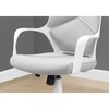 Office Chair, Adjustable Height, Swivel, Ergonomic, Armrests, Computer Desk, Work, Grey Mesh, White Metal - 2 of 4