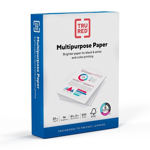  TRU RED 513099 8.5-Inch X 11-Inch Multipurpose Paper