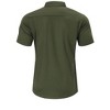 Men's Muscle Dress Shirts Banded Collar Short Sleeve Casual Button Down Shirt - 2 of 4