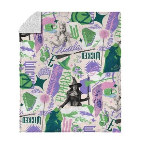 Wicked 2 Silk Touch Faux Shearling Throw Blanket 50 x 60 inches - 1 of 4