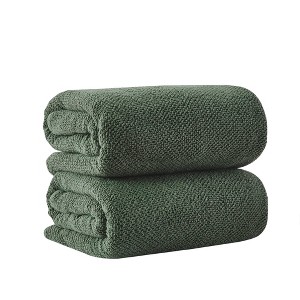 Cotton Quick Dry Textured Bath Towel - Great Bay Home - 1 of 4