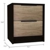 NicBex 14.2 inch Wide Nightstand with 2 Drawers,Modern Side Table with Metal Handles,Bedside Table for Bedroom,Living Room - 3 of 4