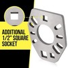 Mission Automotive Stainless Steel Pinion Yoke Wrench Tool Extra Strength Puller for Loosening Pinion Flange & Nuts Extra 1/2" Hole - 4 of 4