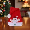 Unique Bargains Christmas Hat Polyester Non-Woven Fabric Red 11.81"x15.35" 1 Pc - 2 of 4