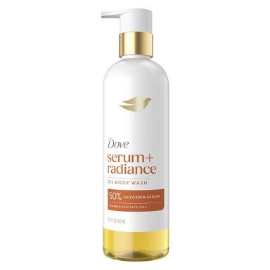 Dove Beauty Serum+Radiance Oil Body Wash - 50% Glycerin Serum - 15.3 fl oz: Vegan, Floral & Citrus Scent, Normal & Dry Skin