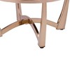 35" Orlando Li Coffee Table Champagne/Clear Glass - Acme Furniture - 3 of 4