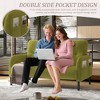 Okak Modern Corduroy Tufted 2-Seater Loveseat Sofa with Sturdy Metal Feets,Upholstered Armchair Sofa Couch for Living Room,Apartment - 3 of 4