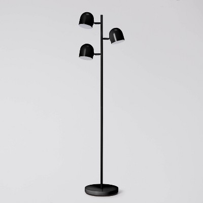 3 Light Floor Lamp Black - Pillowfort™