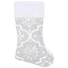 VidaXL Luxury Christmas Tree Skirt with Sock White 3 ft Fabric - 4 of 4