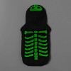 Skeleton Glow Reflective Halloween Hoodie Dog and Cat Costume - Boots & Barkley™ - 3 of 4