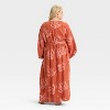 Women's Bishop Long Sleeve Maxi Wrap Dress - Ava & Viv™ - 2 of 3