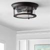 13.25" LED Metal/Glass Sconce Oil Rubbed Bronze - Jonathan Y: ETL Listed, Dimmable, 2-Light Fixture - 3 of 4