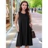 INSPIRE CHIC Women's Tie Dye Tank Beach Casual Sleeveless Loose Tshirt Sundress with Pockets 2 Packs - 2 of 4