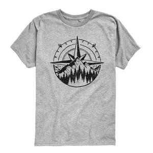 Boys' - Instant Message - Compass Nature Scene Short Sleeve Graphic T-Shirt - 1 of 4