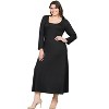 Plus Size Long Sleeve Maxi Dress - 24seven Comfort Apparel™ - 2 of 4