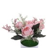 Unique Bargains Artificial Plants Mini Flower Plastic 3.74"x3.74"x7.87" 1 Pcs - 4 of 4