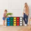 ECR4Kids Streamline 20 Cubby Tray Storage Cabinet with Scoop Front Storage Bins, 4x5, Grey Wash - 4 of 4