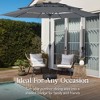 Best Choice Products 10ft 3-Tier Patio Umbrella, Market Sun Shade w/ Tilt Adjustment, Easy Crank - 4 of 4