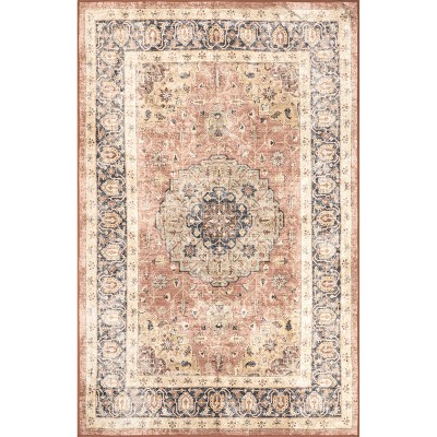 nuLOOM Jessa SpinClean Machine Washable Stain-Resistant Area Rug