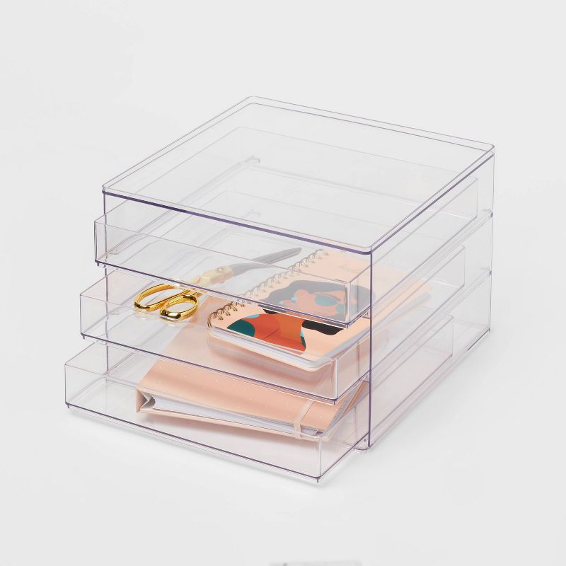 All Purpose 3 Drawer Storage Clear - Brightroom&#8482;, 5 of 10