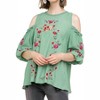 Women's Floral Embroidered Peasant Top - umgee - 3 of 3