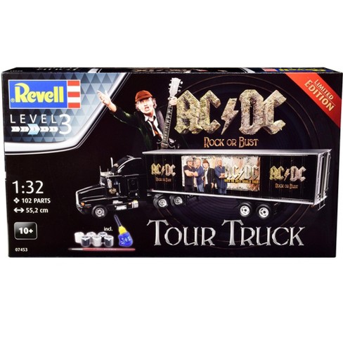Write out Modernization Excuse me Level 3 Model Kit Kenworth Tour Truck "ac/dc Rock Or Bust" 1/32 Scale Model  By Revell : Target