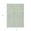Mint Green Artichoke Green And Ivory Geometric Washable Indoor Outdoor Area Rug - 3 of 4