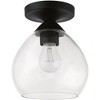 Livex Lighting Catania 1 - Light Semi-Flush Mount in  Black - 3 of 3