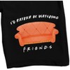 Friends TV I'd Rather Be Watching Friends Men's Black Sleep Pajama Shorts - 2 of 4