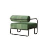Modern Accent Chair, Upholstered Comfy Reading Chair With Backrest, Single Sofa Chair, Metal Sofa Armchair for Living Room Bedroom Balcony - 3 of 4
